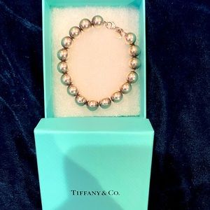 Tiffany and Co 10mm 7” bracelet Silver